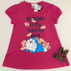 🆕BOSSINI ‘Doraemon the 22nd Century’ Girl’s Dress in Dark Magenta